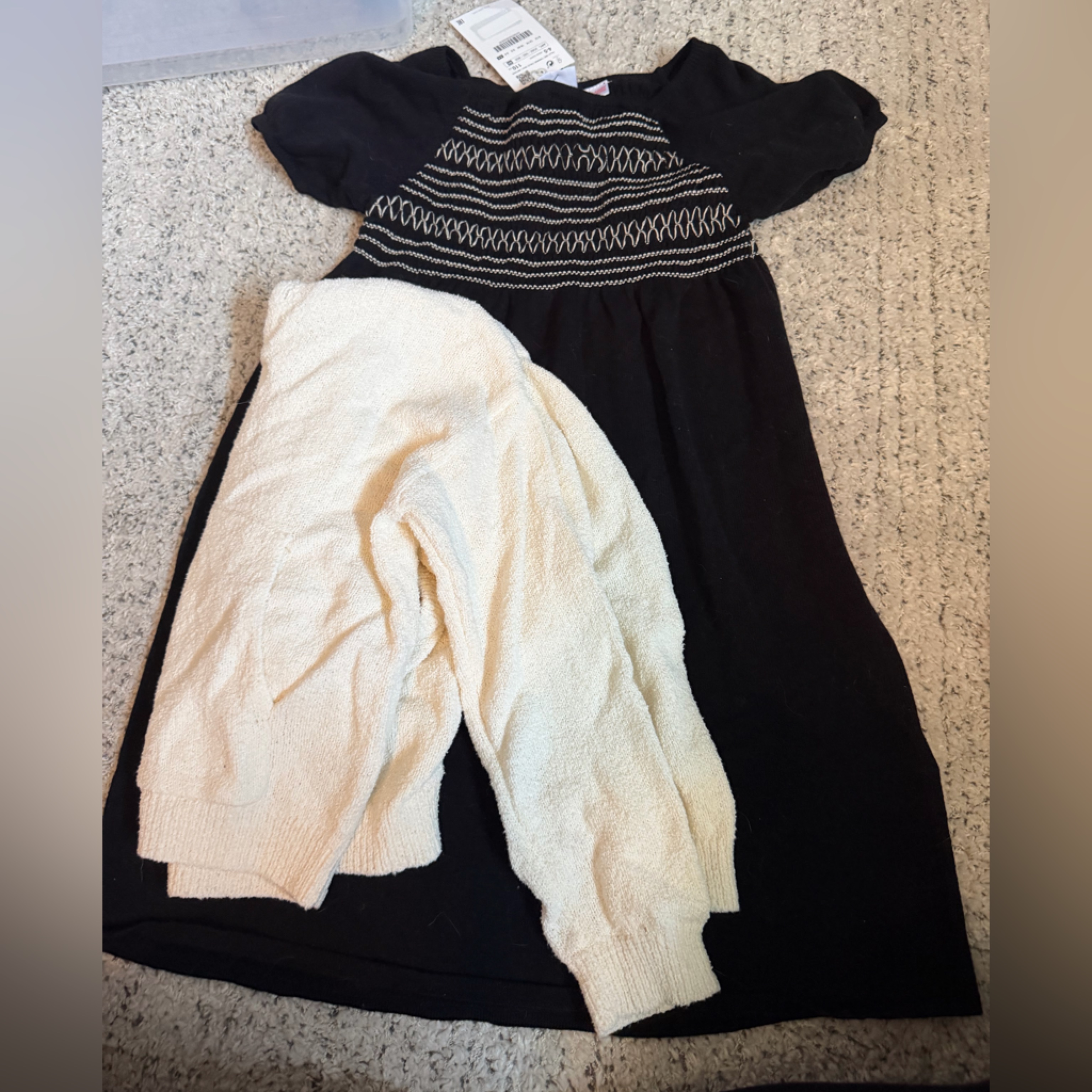 New Zara Black Sweater Dress And Sweater Bundle Size 4, 5, 6 Girls